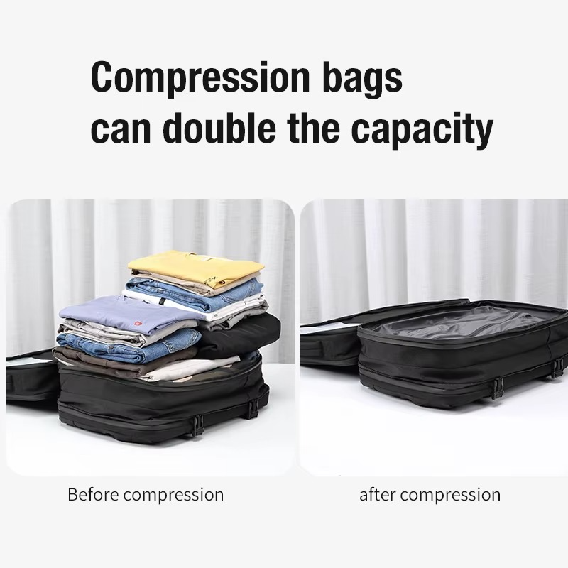Zyprar™ Flow Carry-On – 16″ Laptop Pack with Two-Stage Compression (No Built-In Pump)