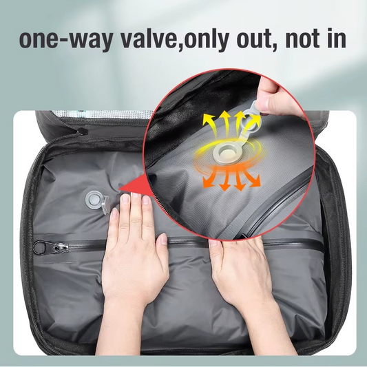 Zyprar™ Flow Carry-On – 16″ Laptop Pack with Two-Stage Compression (No Built-In Pump)